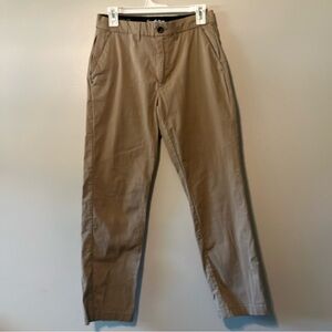 Men’s Goodfellow And Co. Quick Dry Stretch Slim Khaki Tan Pants 28X 30